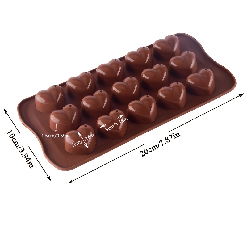 1pc Heart Design Chocolate Mold Kitchen Diy Mold Free - Temu