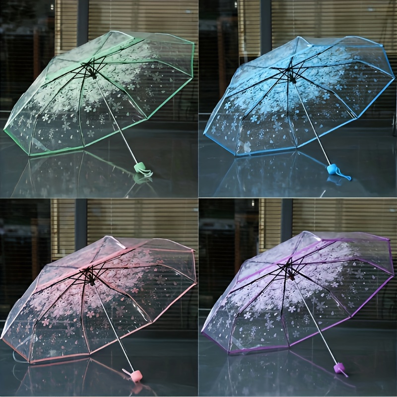 Paraguas transparente y transparente para niños con mango de fácil agarre,  paraguas de burbujas cúpula, resistente al viento para niños y niñas