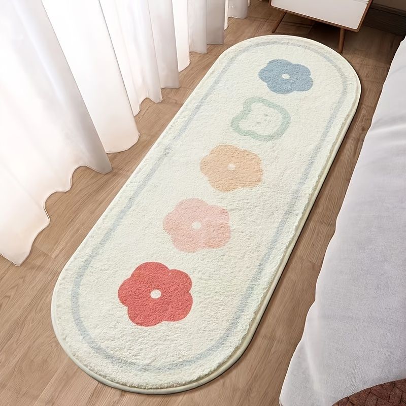 1pc Cartoon Cute Imitation Cashmere Bedside Rug Bedroom Bedside Blanket For  Floating Window Living Room Thickened Bed Front Carpet Coffee Table Sofa  Floor Mat | Shop Now For Limited-time Deals | Temu