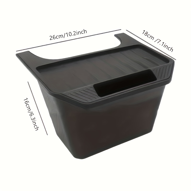 For Tesla Model Y Rear Center Console Storage Box Rear Seat Console Organizer  Box With Lid Trash Can Auto Under Seat Organizer - Stowing Tidying -  AliExpress