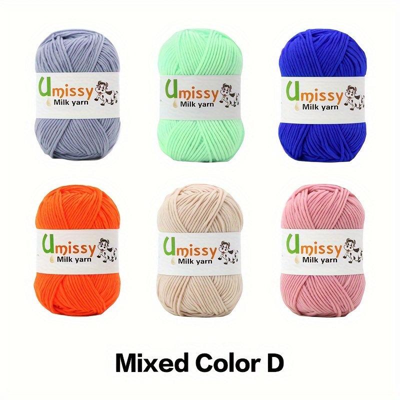 Acrylic 80.00% Rayon 20.00% Yarn Random Color Crochet Yarn - Temu