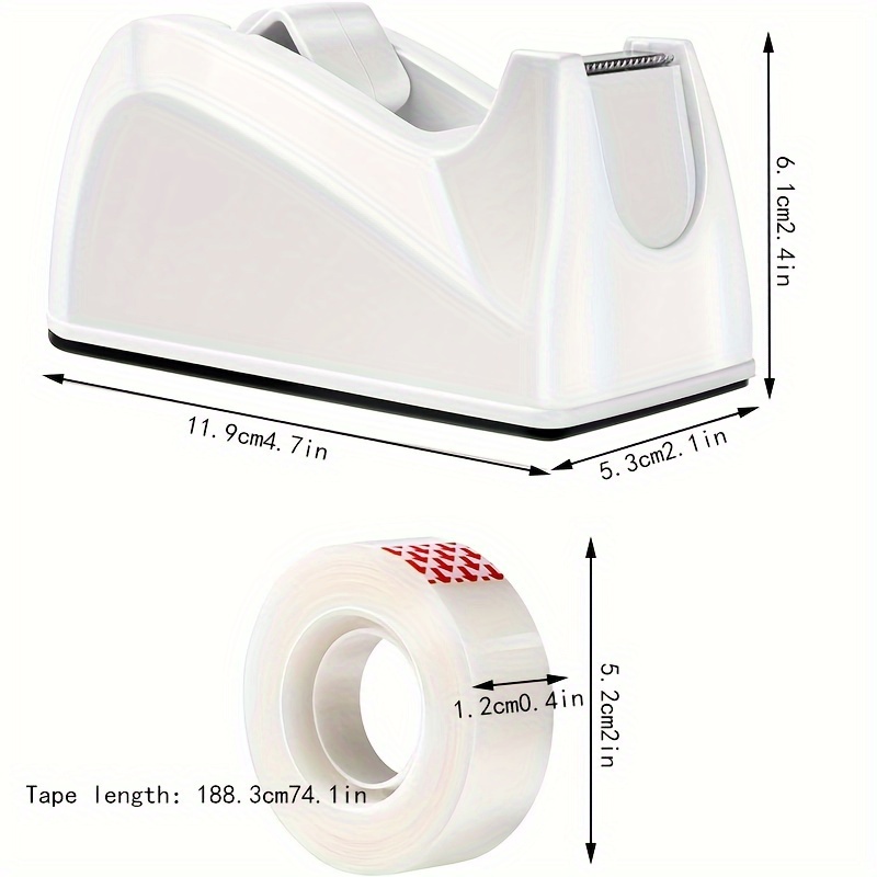 Tape Dispenser Desk With Tape Dispenser Packing Refills Tape - Temu