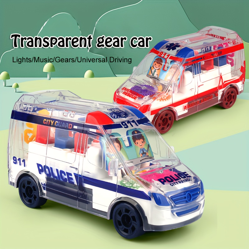Jouet ambulance, véhicule d'urgence anti-collision à l'échelle 1:30 avec  lumières et télécommande, véhicule d'urgence pour les tout-petits de 3 ans  : : Jeux et Jouets