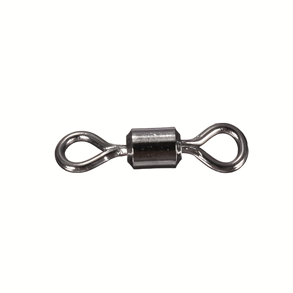 100pcs 8 Shaped Swivel Ring Fishing Barrel Line Hook Connector