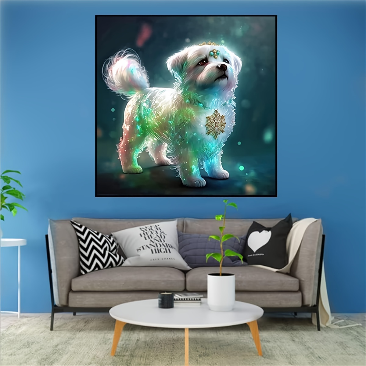 Diy Diamond Painting Kit For Adults 5d Dog Diamond Art Kit - Temu