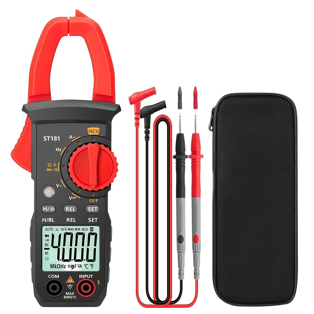 Digital LCD Clamp Multimeter AC/DC Voltmeter Ammeter Ohms