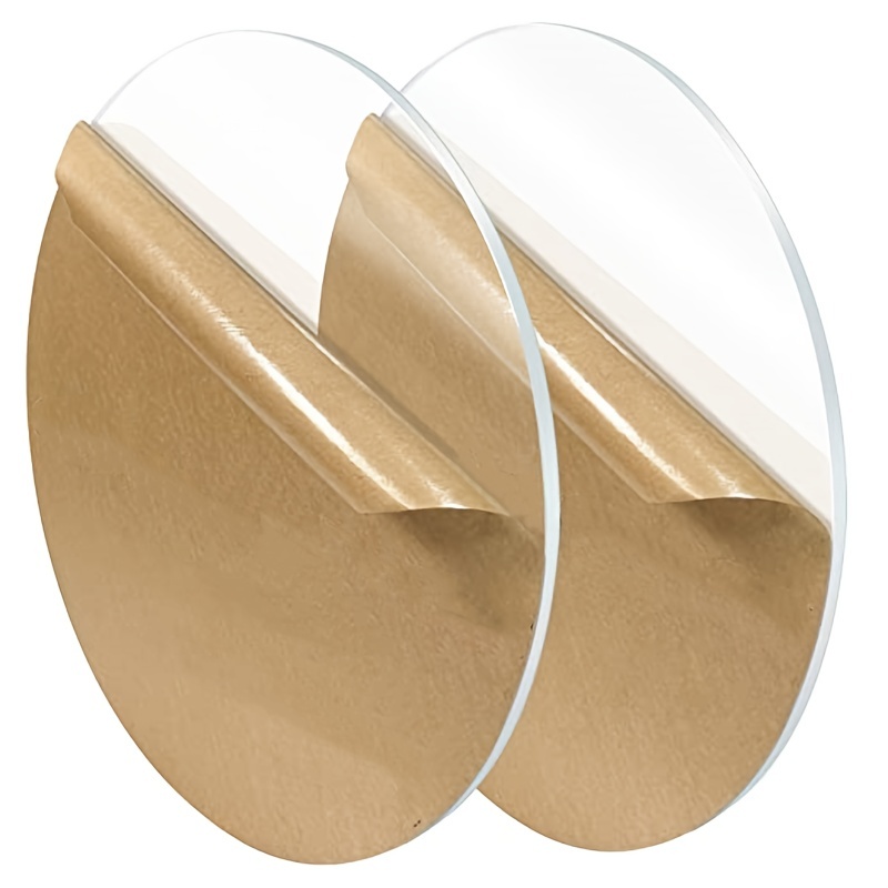 Plaque ronde en feuille acrylique transparente avec disque, pour peinture,  bricolage artisanal, ornement vierge avec trou