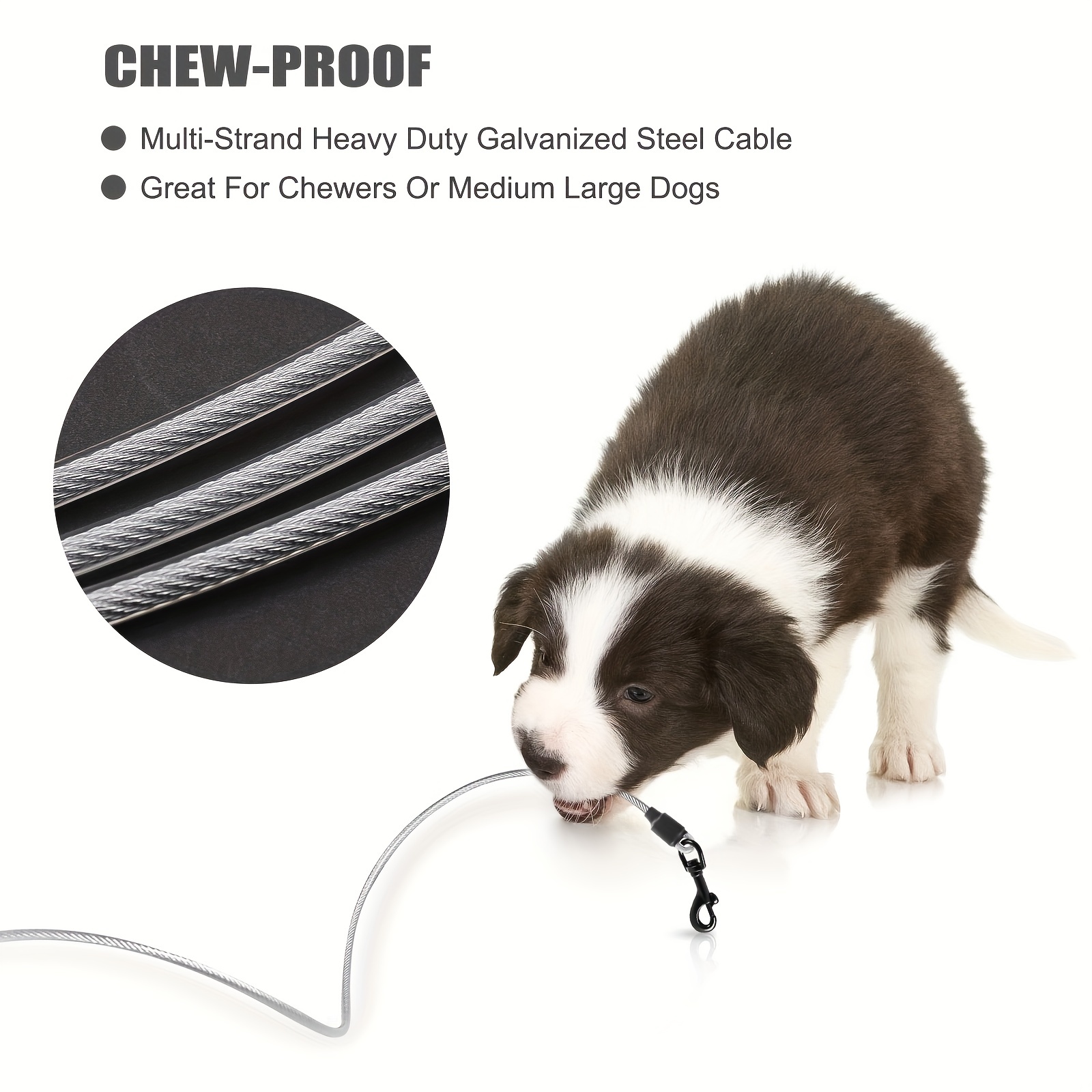 Chew proof clearance lead