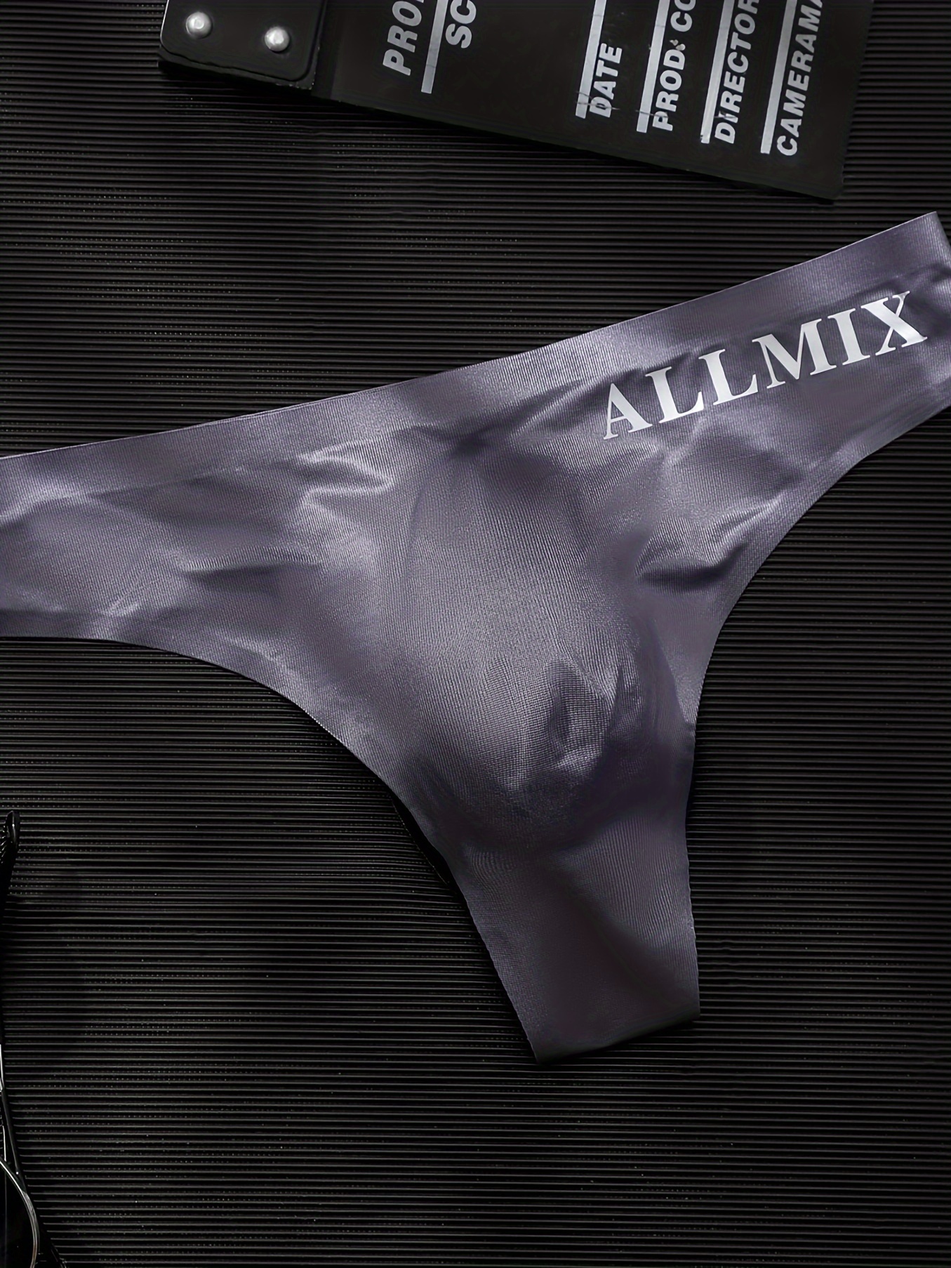 Seamless Women Ice Silk Low Waist Underwear Sports Lingerie Sexy G-string  Thong
