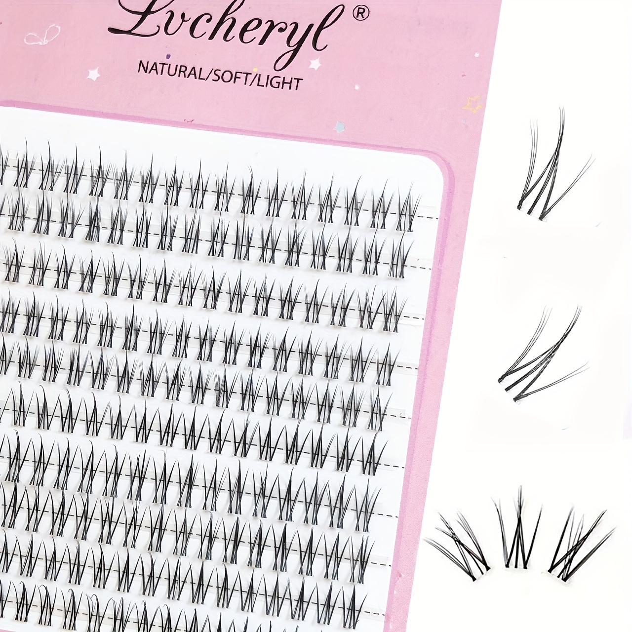 

180 Pcs Diy Eyelashes Extension For Makeup Lashes Cat Eye Segmented Eyelashes Clusters Fluffy Natural Soft Faux Mink False Eyelashes