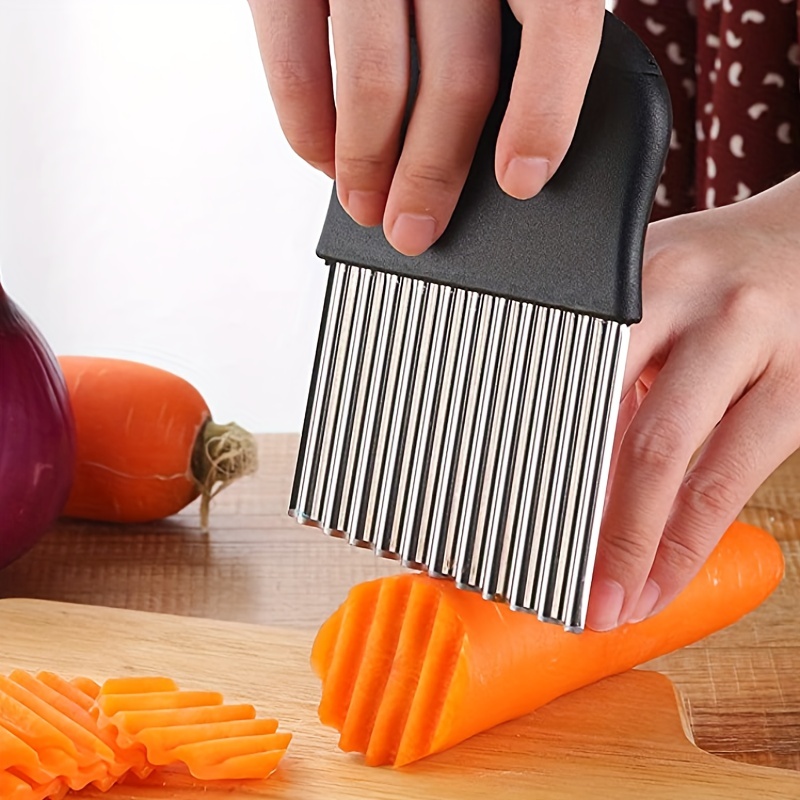 1pc Multi-functional French Fry Cutter Handheld Potato Slicer For