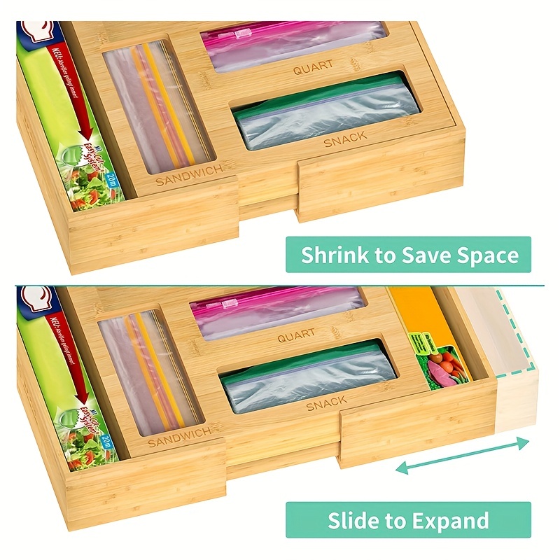 Maximize Space and Organization with Ziplock Bag Storage Organizer