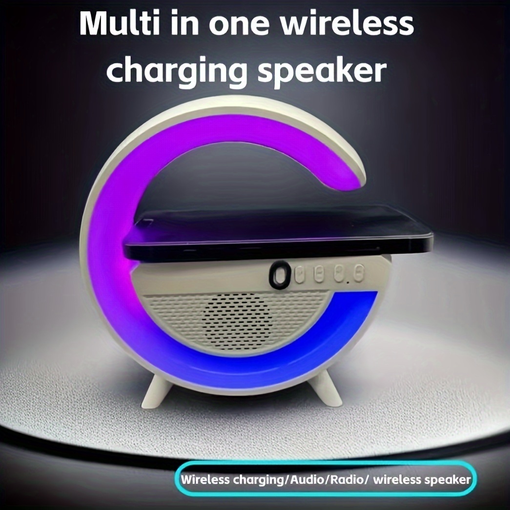 G500 LED Wireless Charging Bluetooth Speaker Smart Table Night