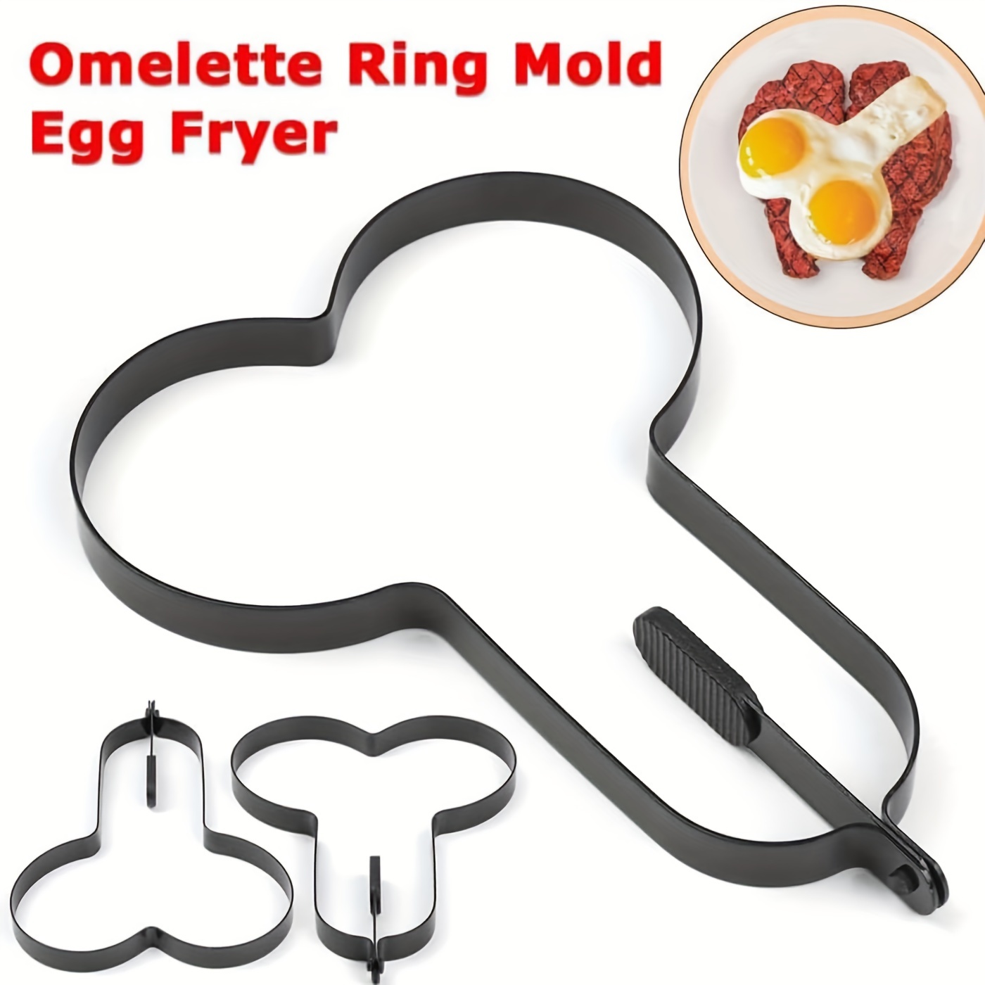 Funny Egg Fryer, Home Kitchen Spoof Omelette Fun Mold, Kitchen