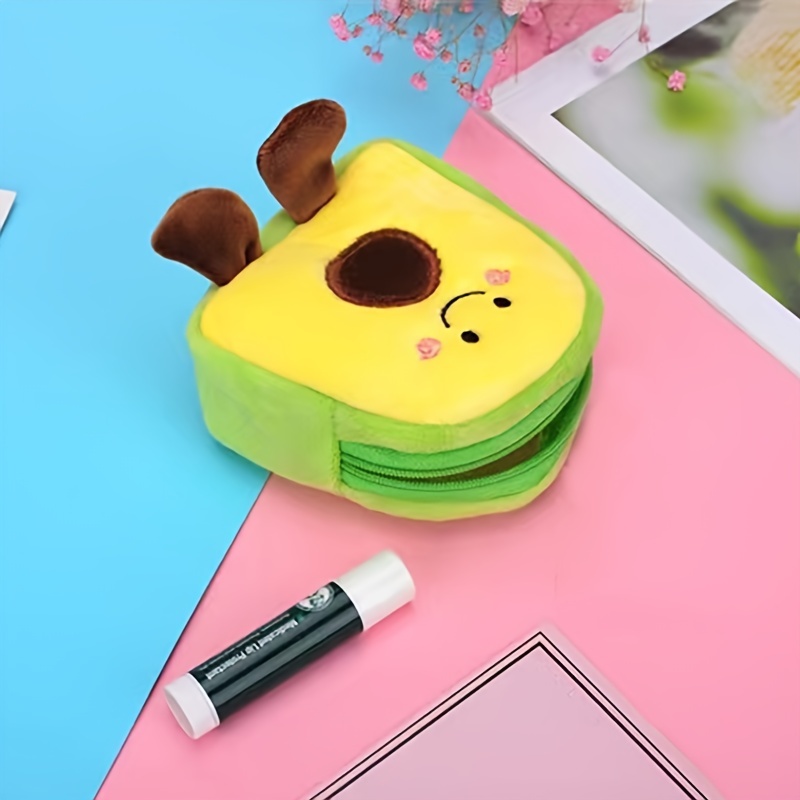 Avocado Makeup Pouch for Lipstick and Keys, Ideal Student Gift