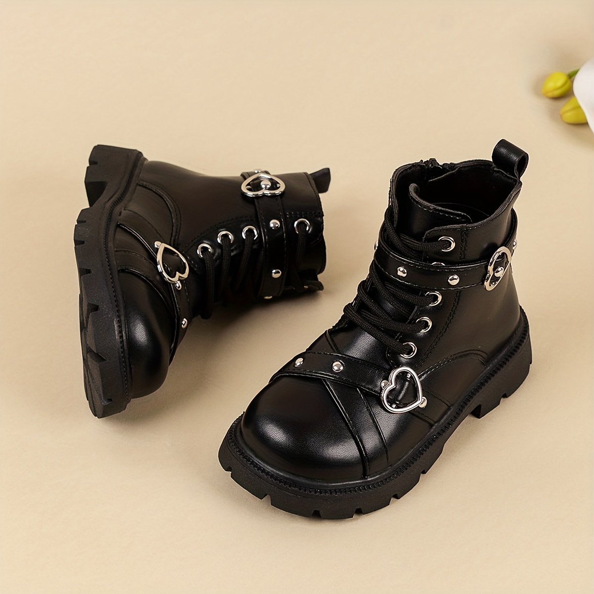 Casual Cool Ankle-high Boots With Zipper For Girls, Lightweight Non Slip Boots For Indoor Outdoor Travel, All Seasons