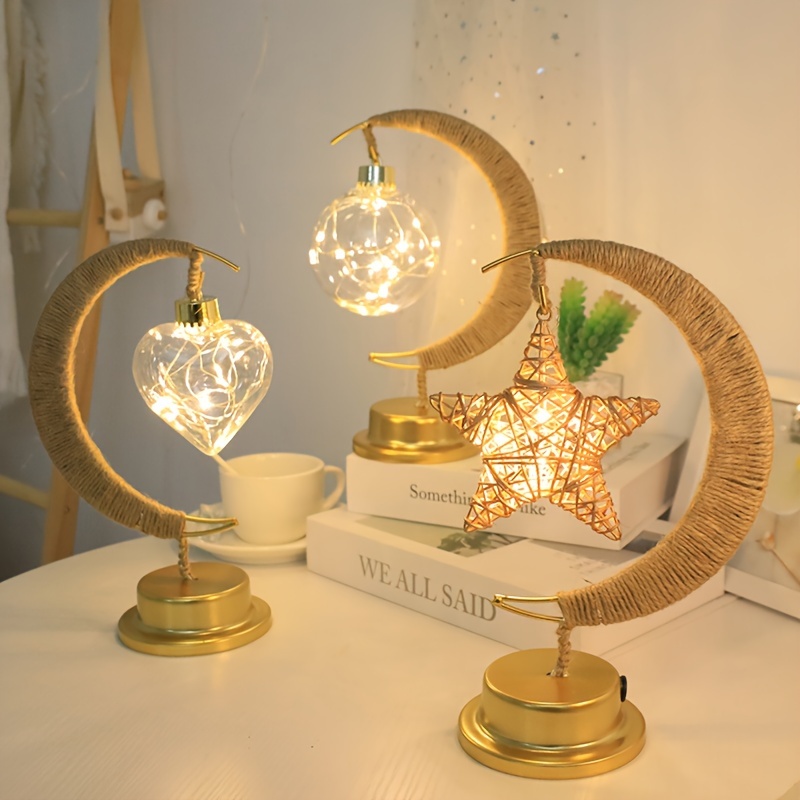 LEDテーブルランプ1個 イードデコレーションランプ 錬鉄製の妖精ランプ
