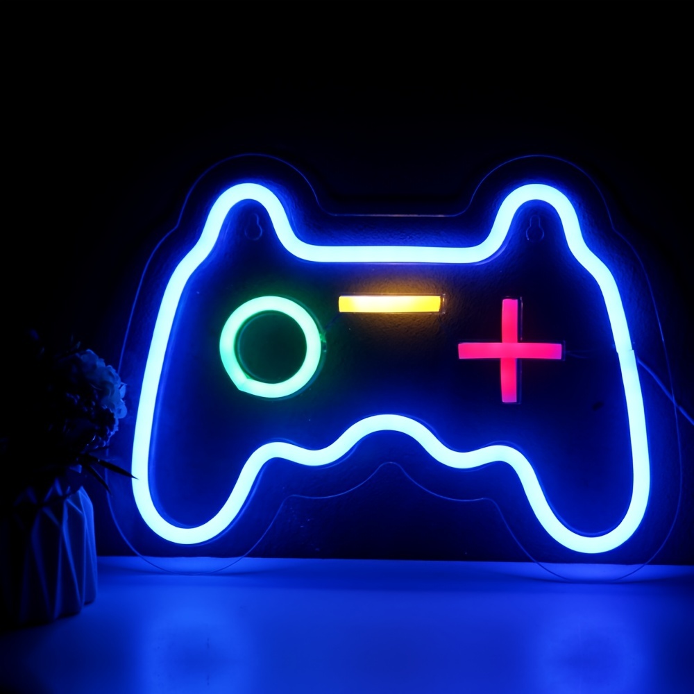 1pc Game Controller Neon Sign For Gamer Room Decor, Gaming Neon Sign For  Teen Boy Room Decor, LED Game Neon Sign Gaming Wall Decor, Gamer Gifts For  Bo