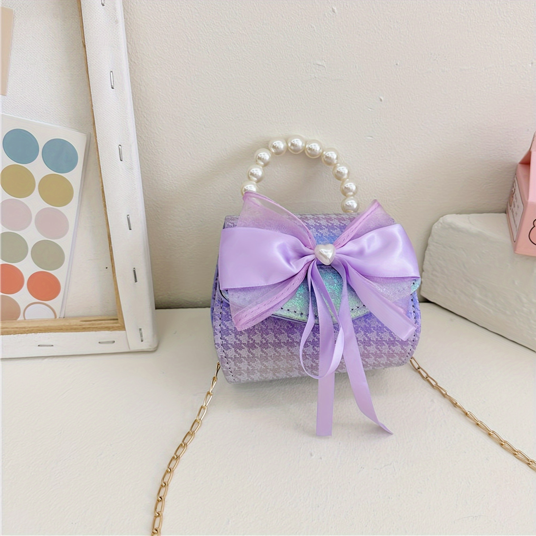 Girls purple online purse