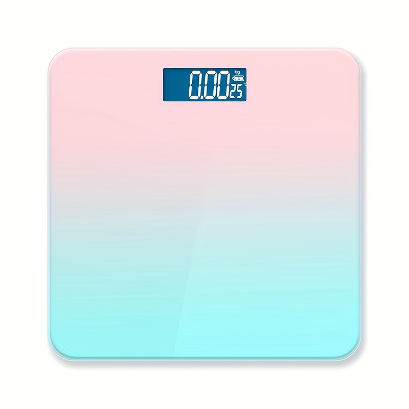 180kg Gradients Color Bathroom Scale Floor Digital Scale Body Weight Glass LED Smart Scales Electronic Balance of The Body Scale, Purple