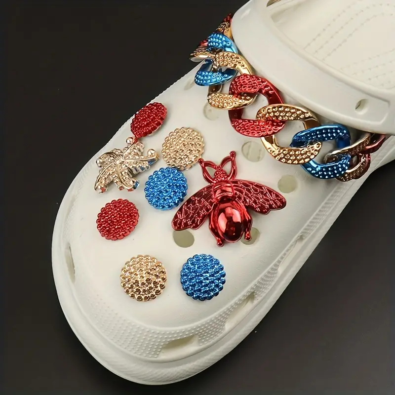 Bee Croc Charms Aesthetic Bee Shoe Clips Colorful Clogs Charms