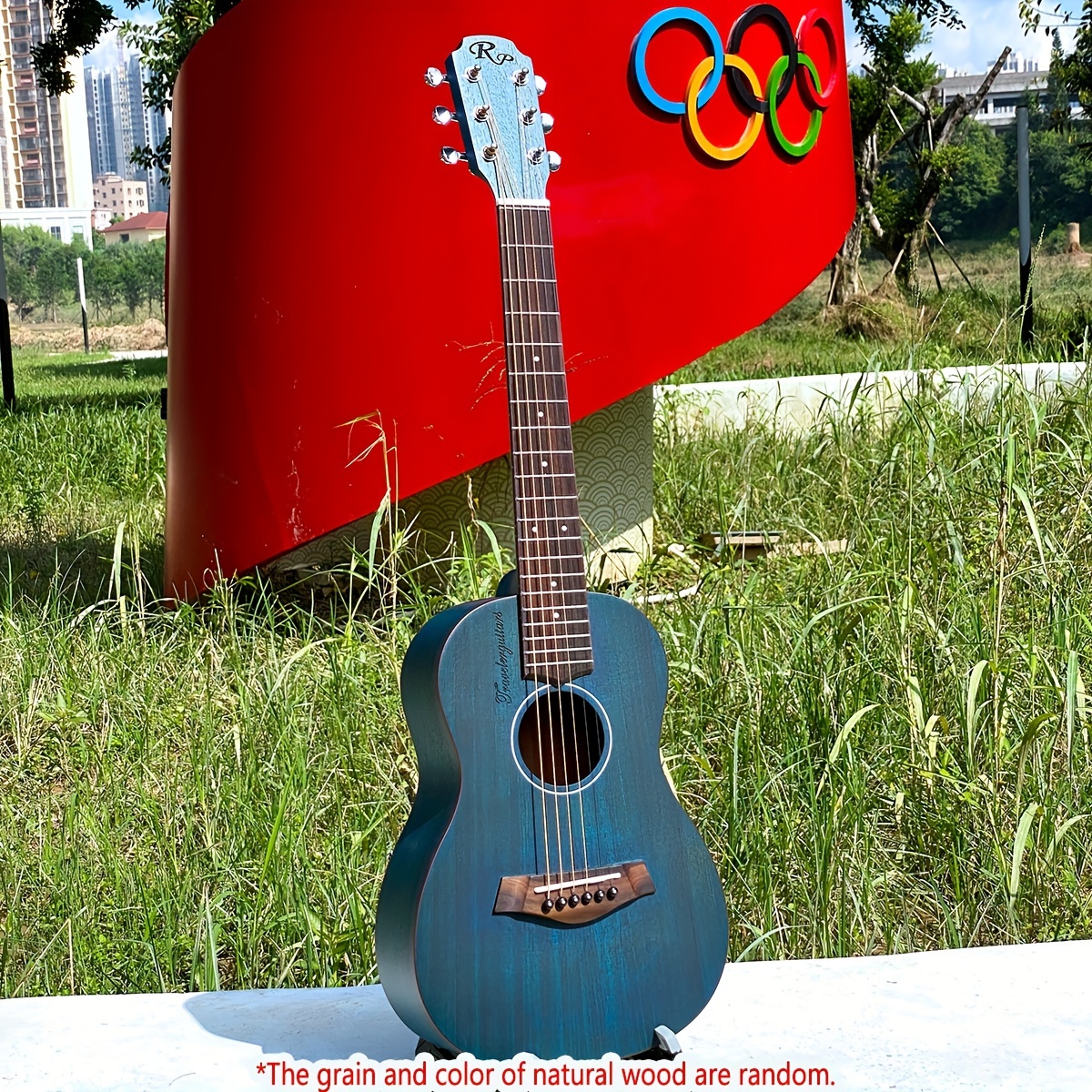 RP TG100 Guitare De Voyage Acoustique-31 Pouces (couleur  Naturelle)-Parfaite Pour Les Amateurs De Voyage, Les Garçons Et Les Filles  Débutants