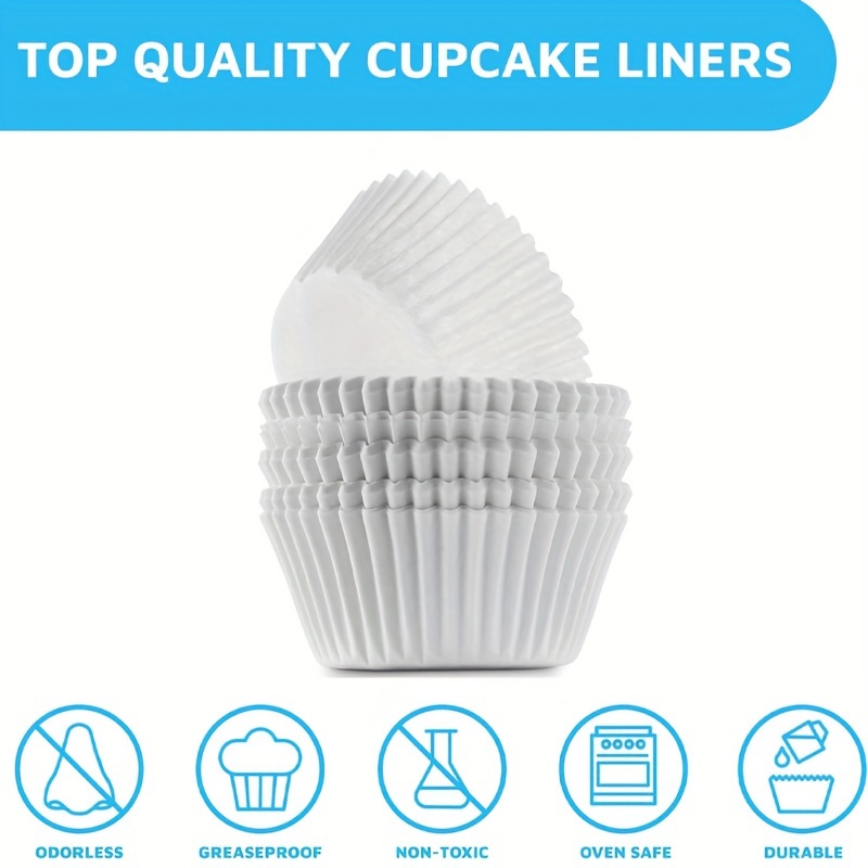 Paper Baking Cup Montopack Mini White Cupcake Liner oil - Temu