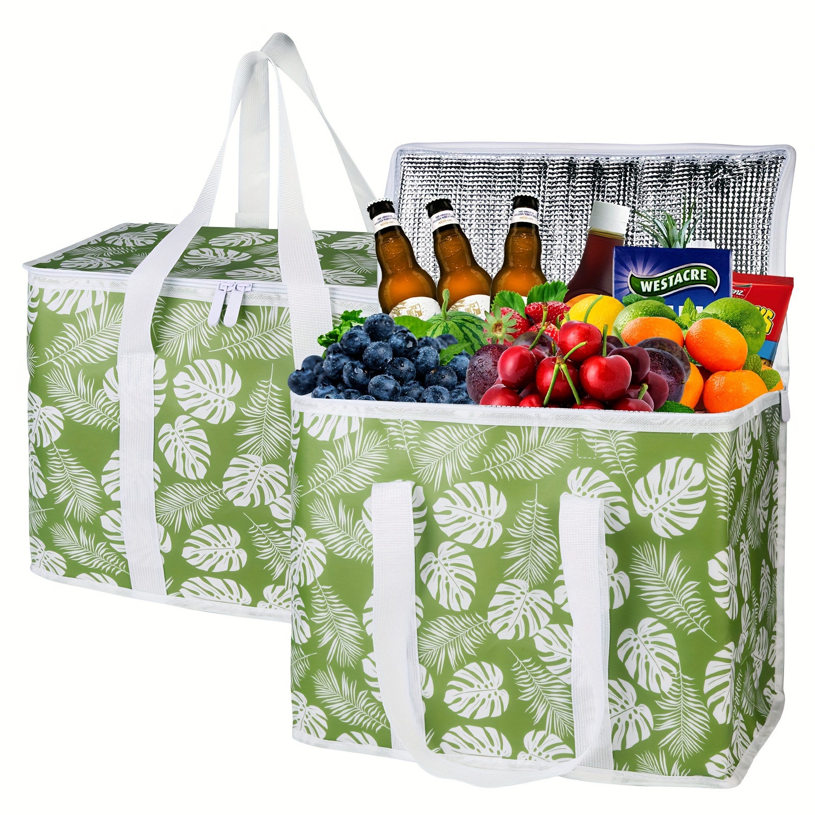 Reusable Insulated Grocery Bag Portable Insulation Bag With - Temu