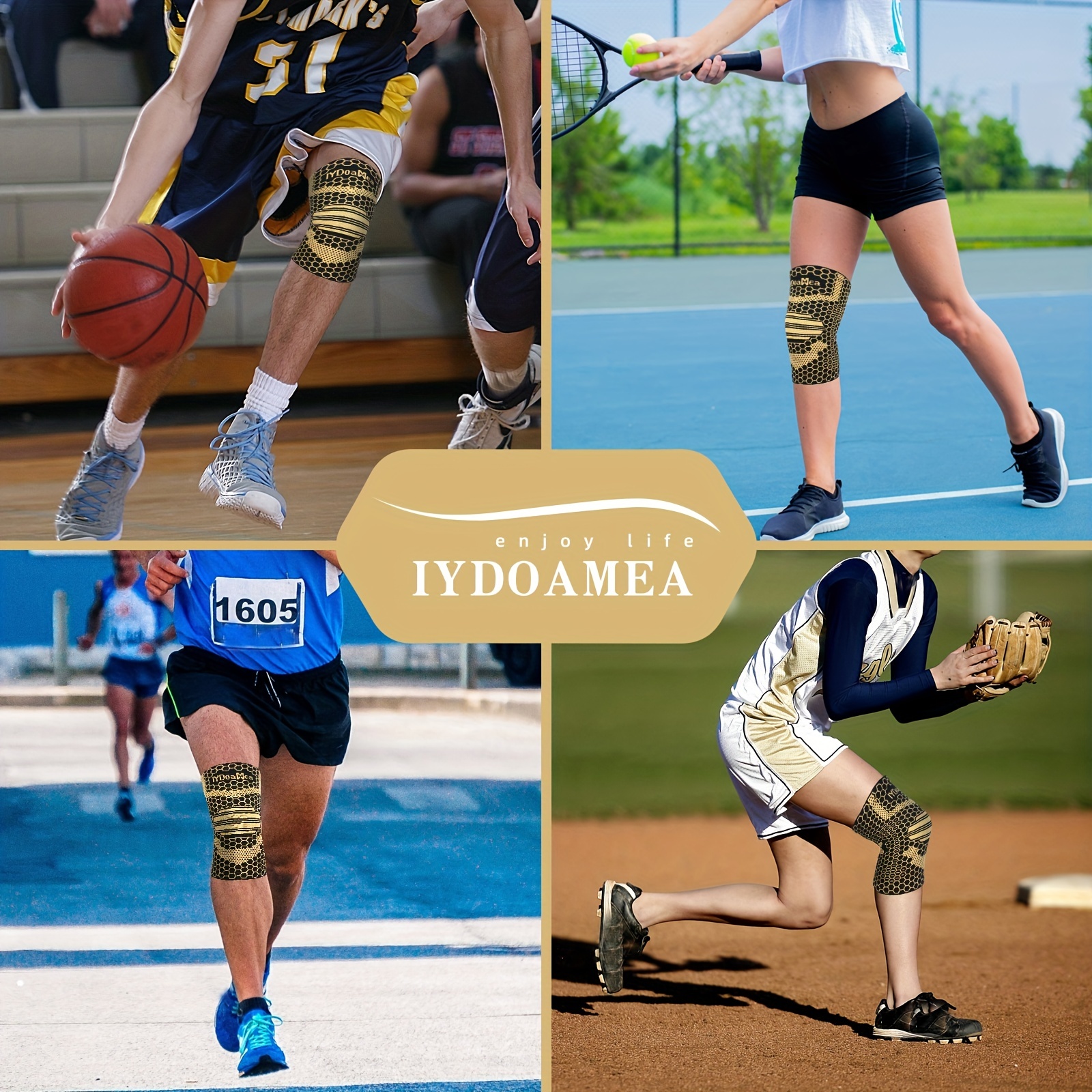 Copper Knee Brace Fitness Workout Accessories - Temu Canada