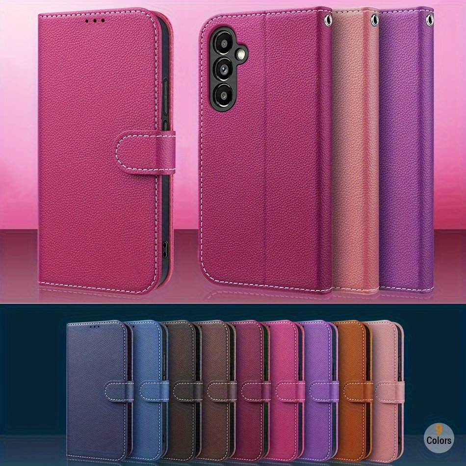 Funda Para Samsung A53 5g Carcasa Color Rosa Celular Soporte De