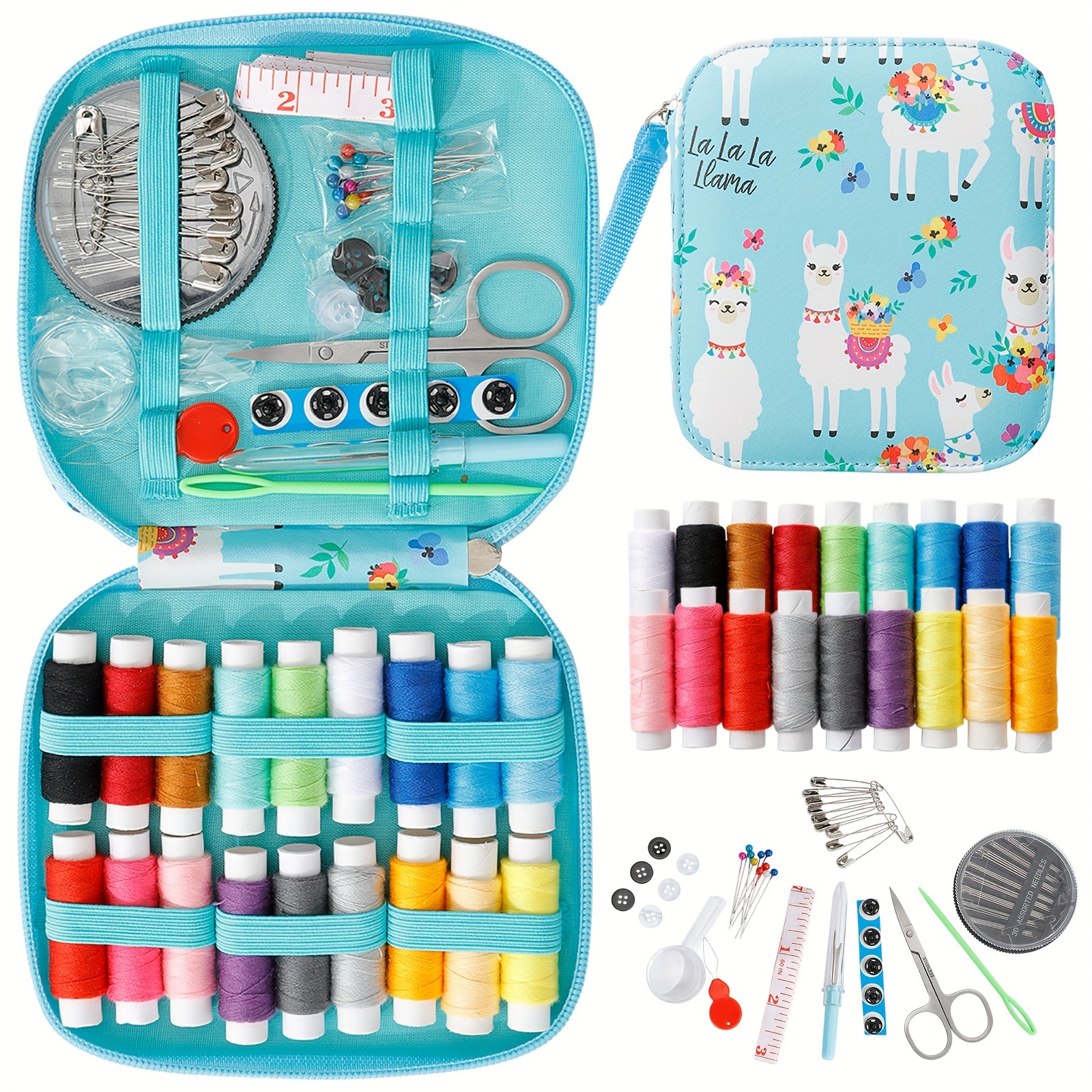 Sewing Kit Basic,Marcoon Needle and Thread Kit with Sewing Supplies and Accessories for Adults,Kids,Beginner,Home,Travel,Emergency Including