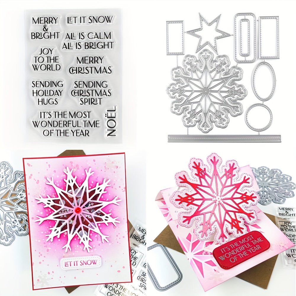 Snowflakes Cameron Pop Up Snowflake Color Metal Cutting - Temu