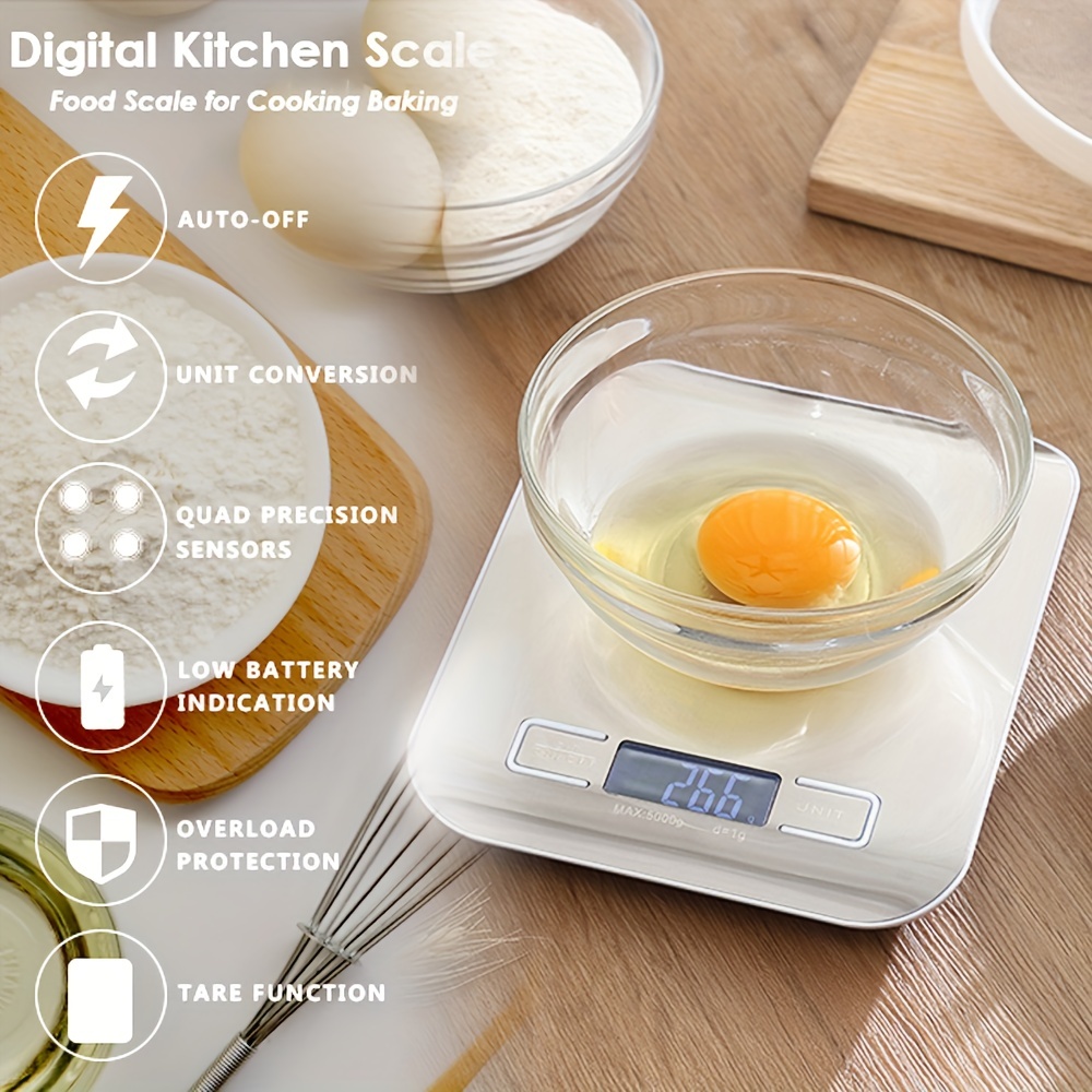 Digital Kitchen Scale, Small Food Weight Scale 1g-10kg with