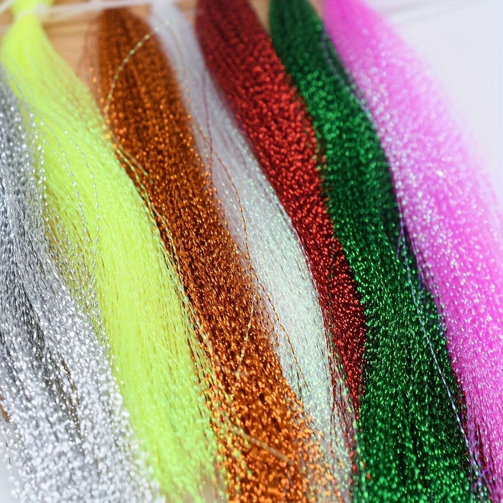 Civaner 36 Colors Fly Tying Materials Colorful Crystal Flash Fly Fishing  Line Holographic Tinsels Flies Fishing Lure Making Supplies for Outdoor  Fishing DIY Acc…