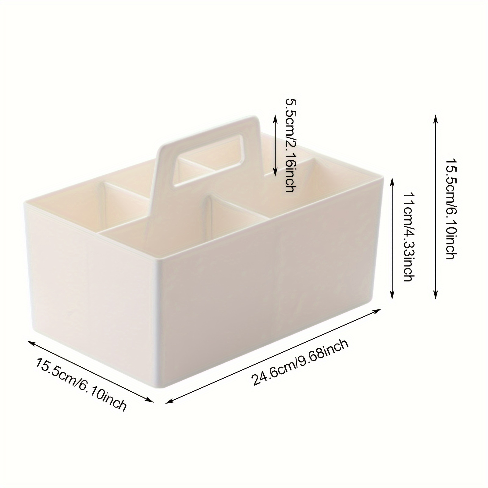 Plastic Divided Storage Box Stackable Storage Box Container - Temu