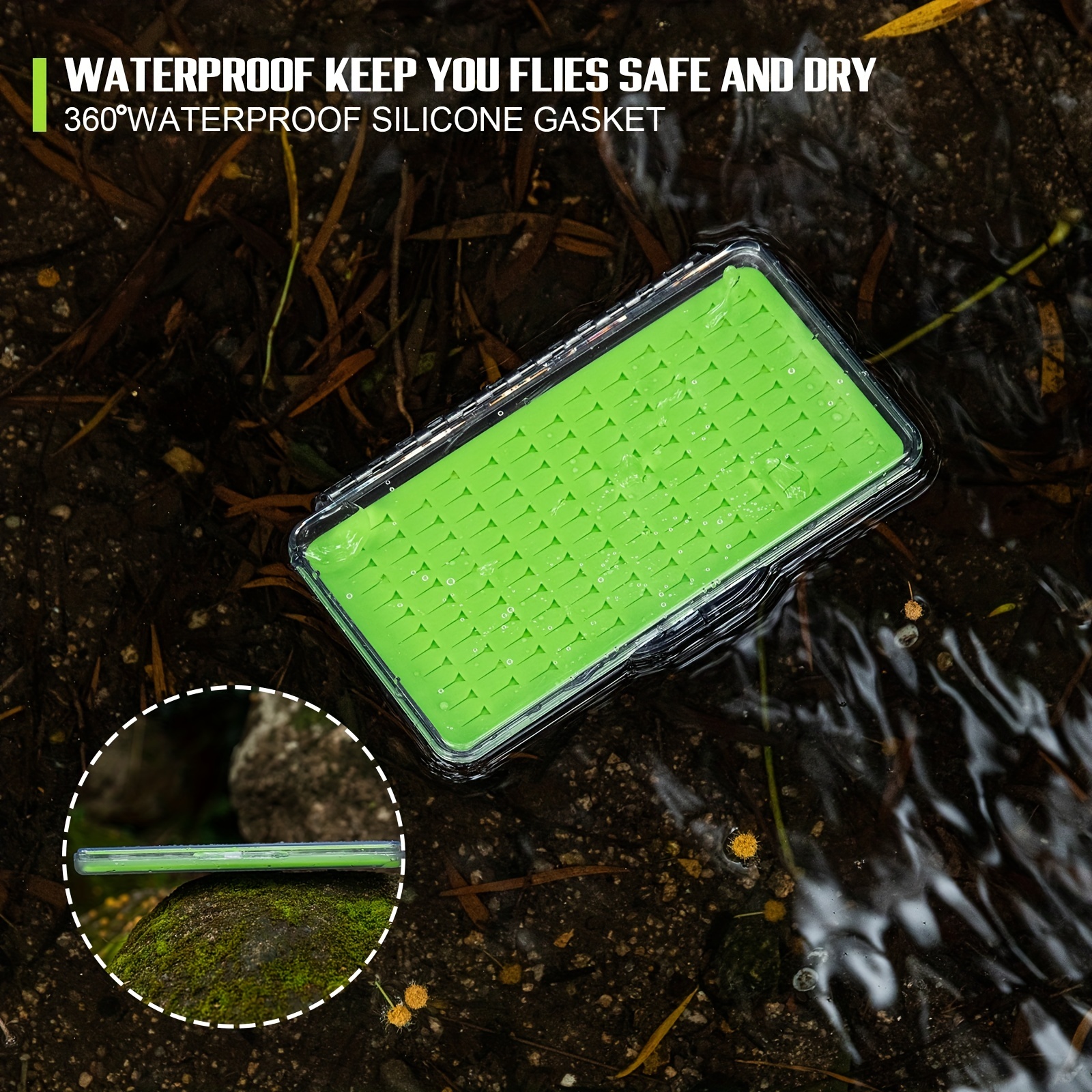 Organize Fly Fishing Gear Waterproof Storage Box Transparent - Temu