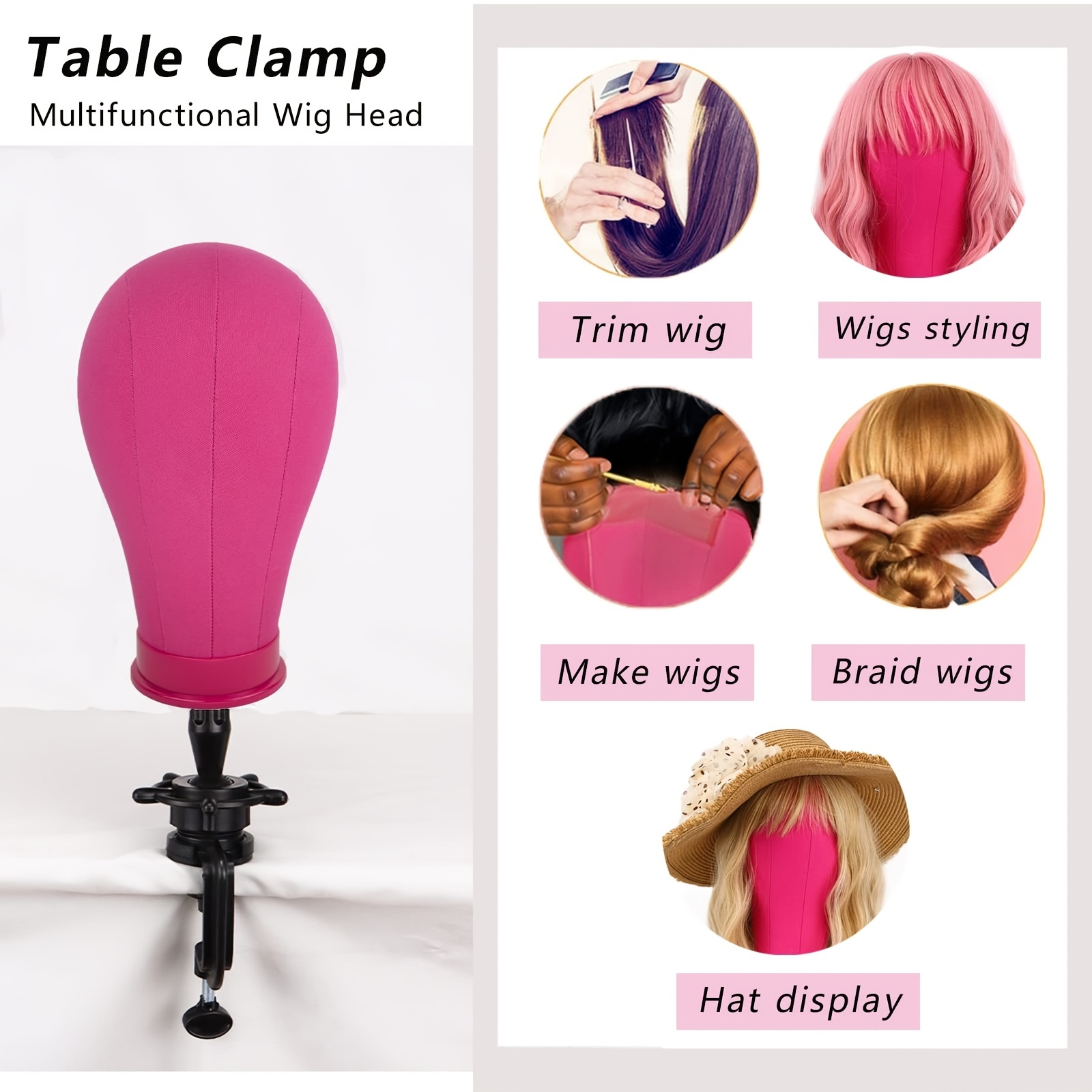 1pc Wig Stand With Mannequin Head Stand
