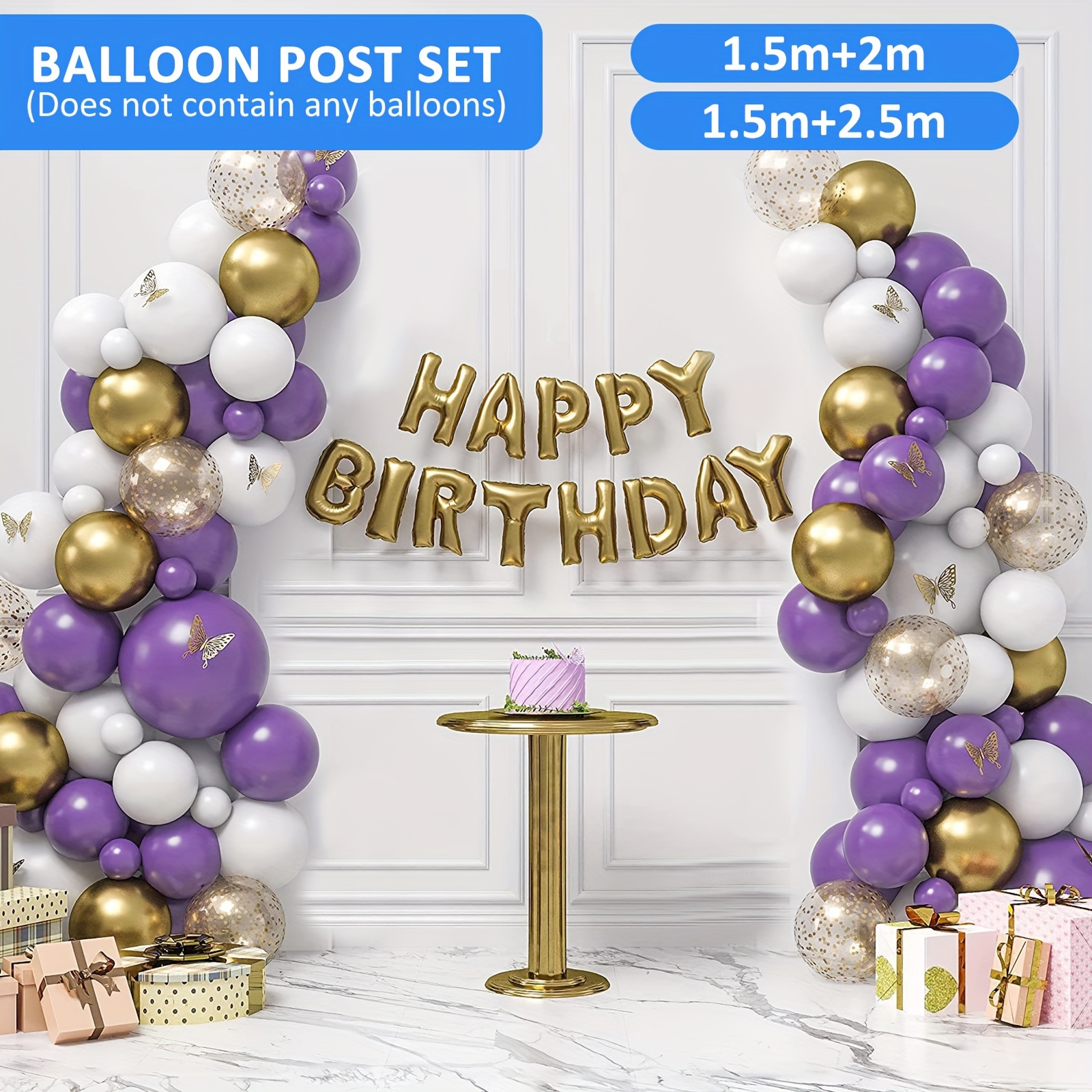 2 Sets Soporte Globos Kit Soporte Columna Globos Torre - Temu