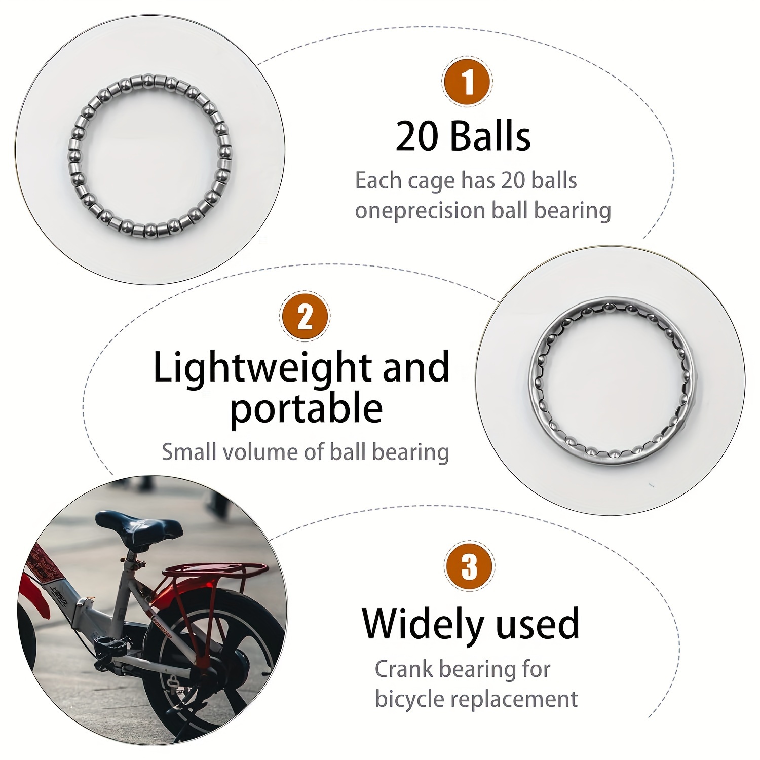 Caged ball hot sale bearings bicycle