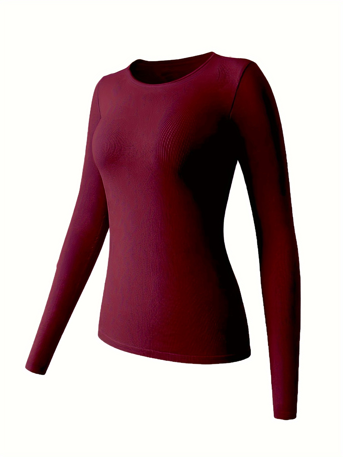 Simple Solid Thermal Underwear Soft Comfortable Long Sleeve - Temu