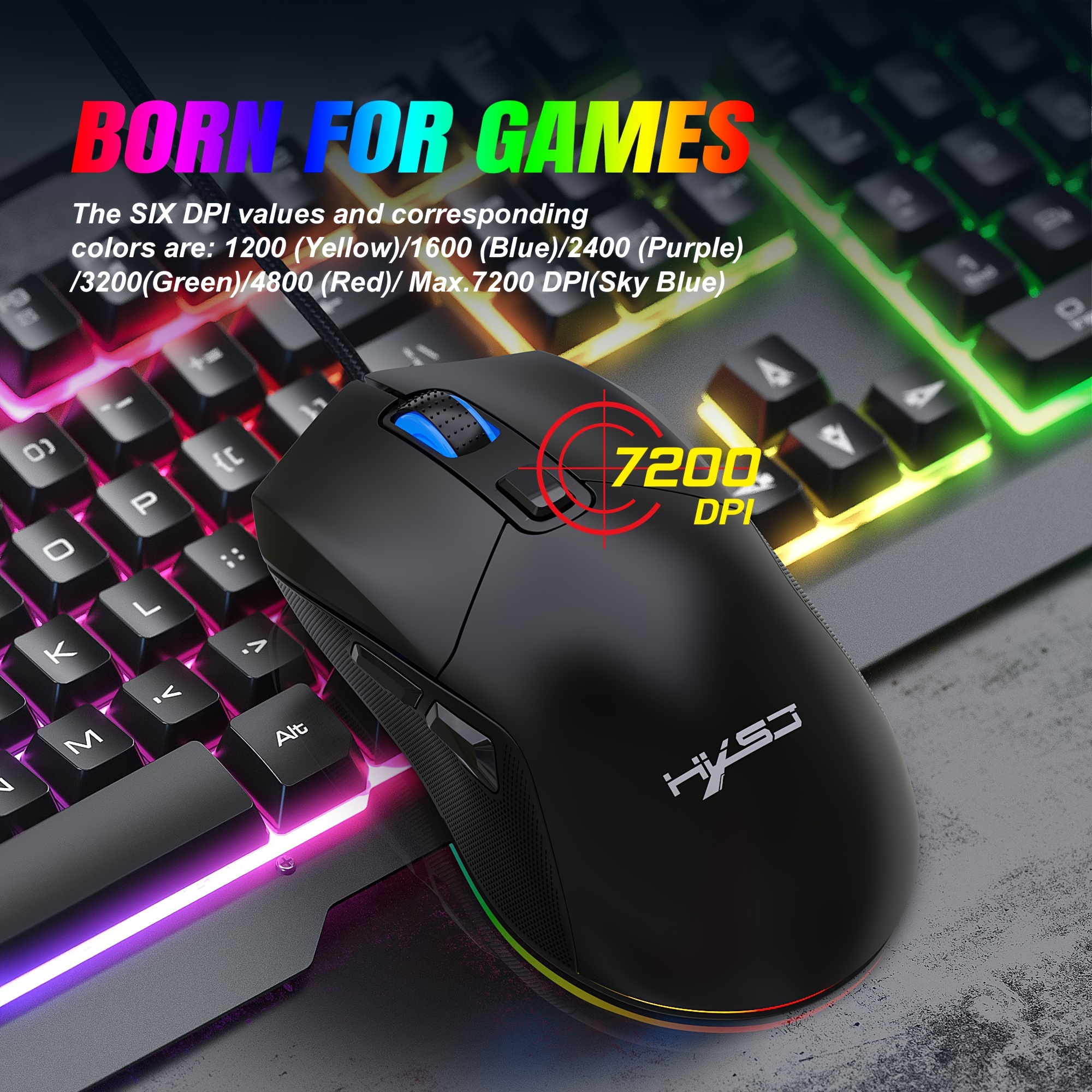 Hxsj White Black 60% Compact Rgb Keyboard Cellular Gaming - Temu