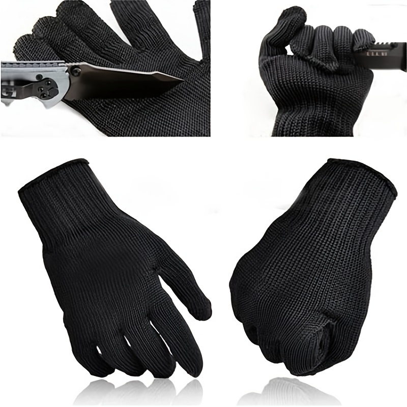 Tinor Protective Gloves For Cutting Mincer Slicing Meat Processing Cut Resistant Stainless Steel Gloves L(one Glove)