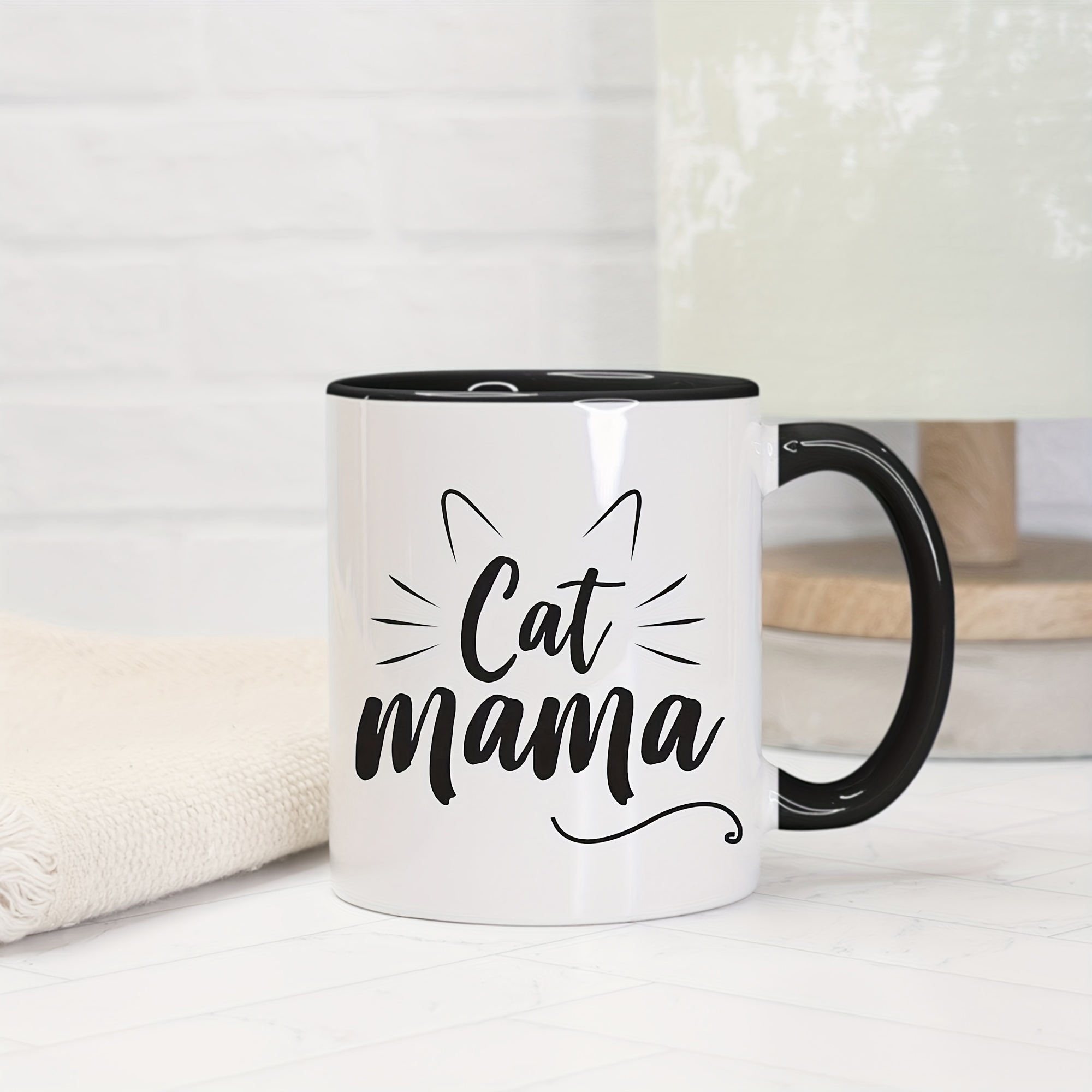 Cat Mama Funny Coffee Mug, Ceramic Unique Christmas Gift Idea For Cat  Lovers, Perfect Birthday Gifts For Women, Cat Mom Cup, Drinkware - Temu