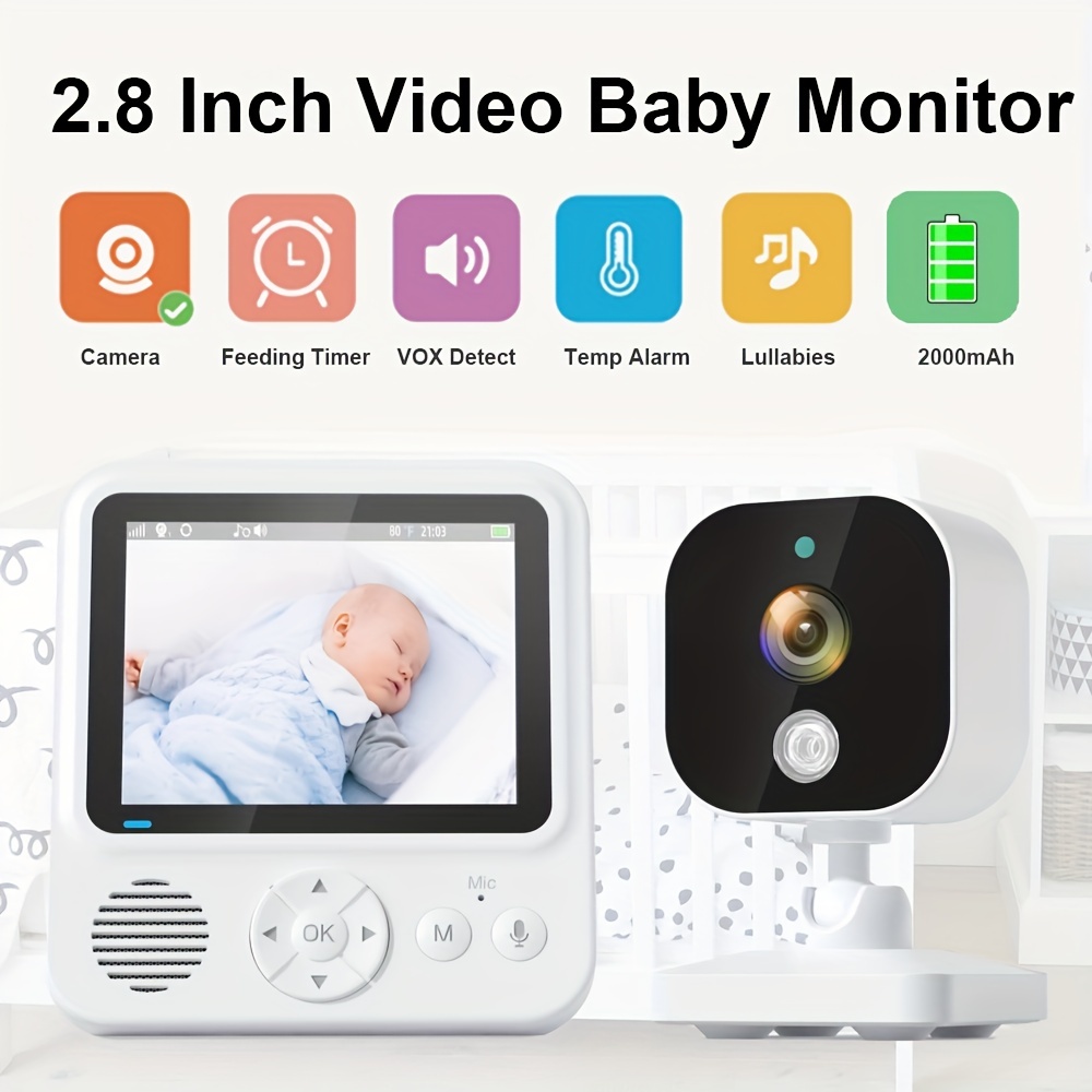 Baby Monitor Camera Audio 720p Pan Tilt Baby Camera Hd - Temu