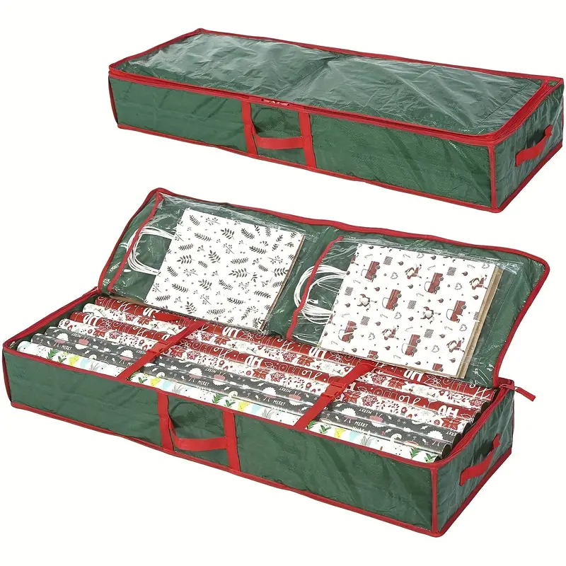 Gift Wrapping Paper Storage Container Christmas Packaging - Temu
