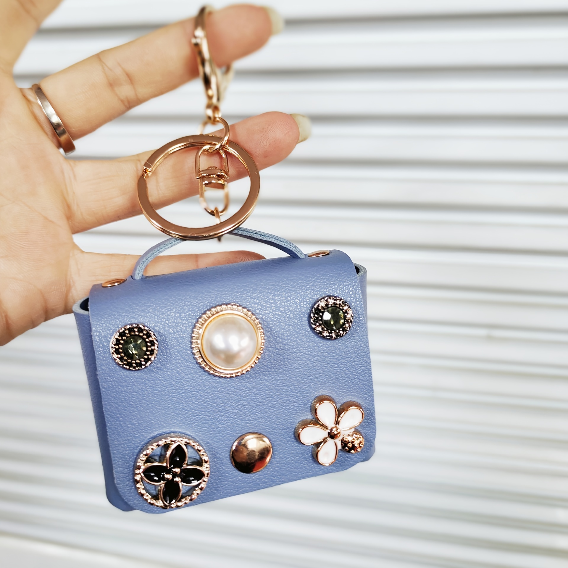 Luxury Handbag Artificial Leather Coin Purse Bags Keychain - Temu