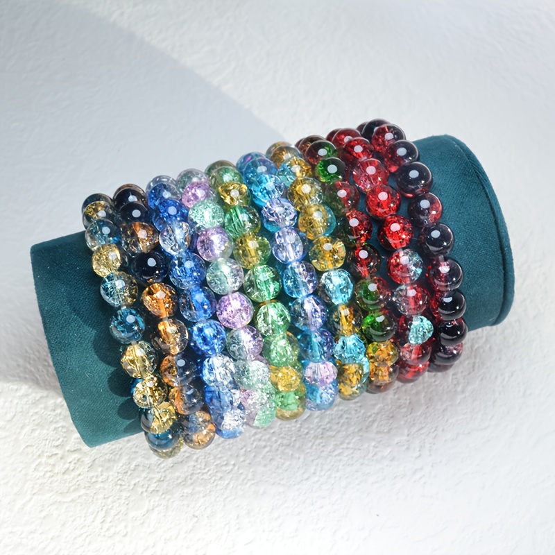 Handmade A-Z Letter Stone Bracelets for Men Women Couple Jewelry 6mm Black  Matte Beads Bracelets Lover Valentine Day Gift
