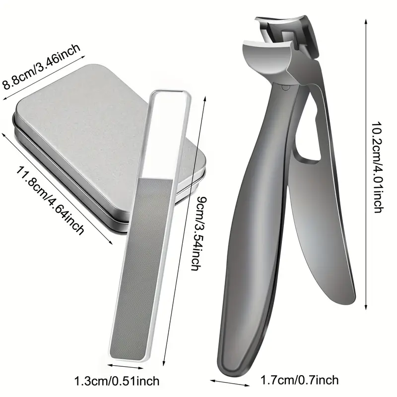 Angled Head Long Handled Toenail Clipper For Seniors - Large Wide Jaw Nail  Clipper With Catcher For Thick Nails - Easier Trimming, Ergonomic Design