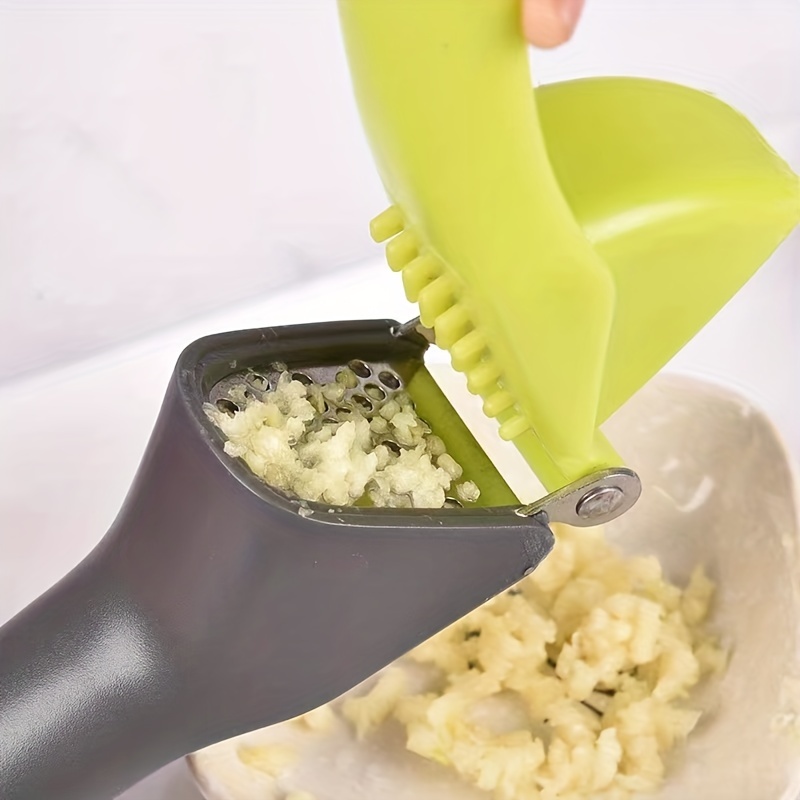 1pc (green) Household Garlic Press, Manual Garlic Masher, Crushed
