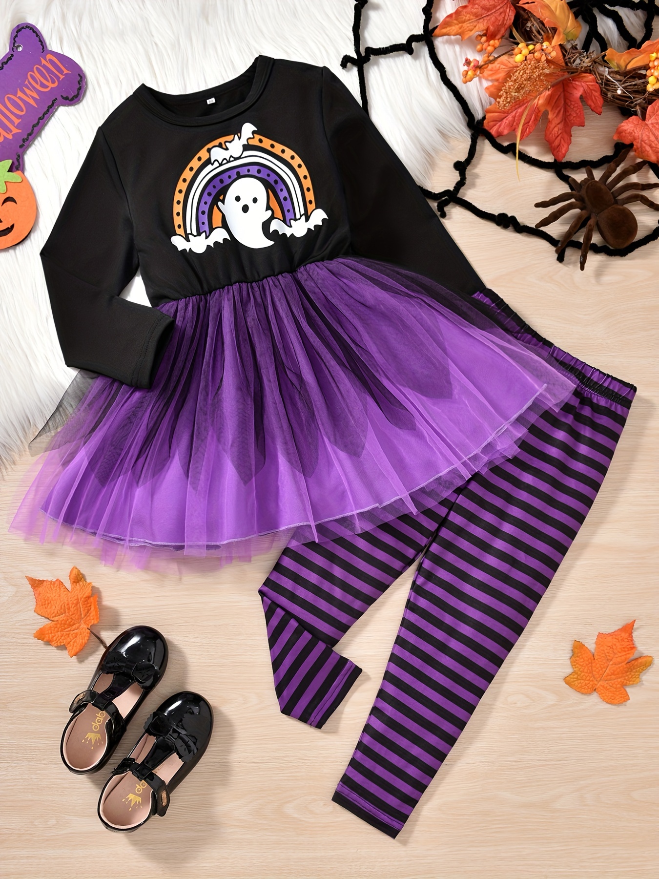 Enfant/Ado Filles Halloween Amusant Costume Lumineux Bande Dessinée Fée des  Fleurs Cosplay Costume de Jeu de Rôle de Sœur Aînée Robe LED Lueur dans le